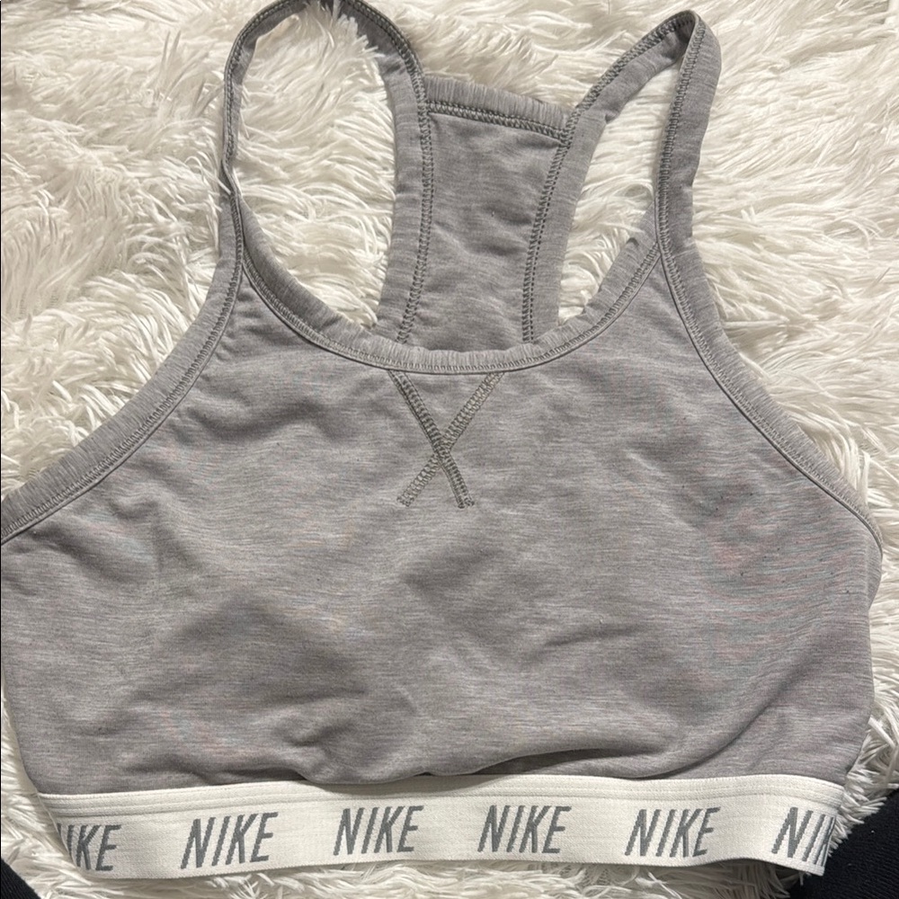 Nike Girls Gray Sports Bra